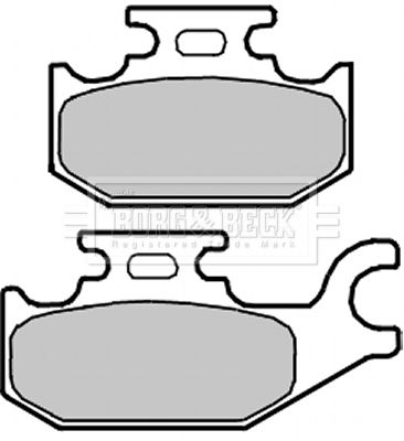 BBP2343 BORG & BECK Комплект тормозных колодок, дисковый тормоз