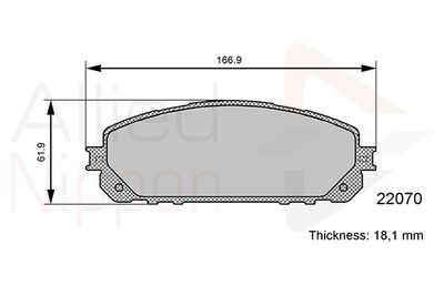 ADB06113 COMLINE Комплект тормозных колодок, дисковый тормоз