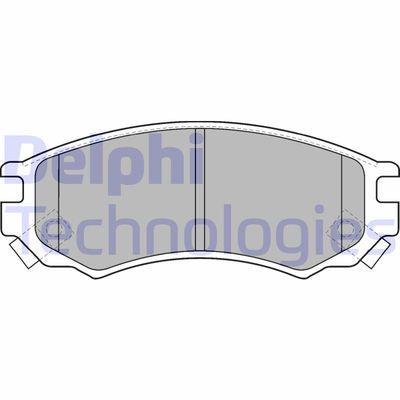 LP1506 DELPHI Комплект тормозных колодок, дисковый тормоз