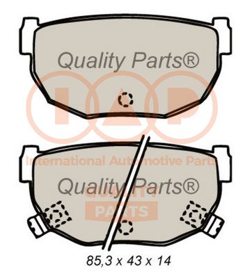 70413079 IAP QUALITY PARTS Комплект тормозных колодок, дисковый тормоз