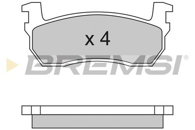 BP2259 BREMSI Комплект тормозных колодок, дисковый тормоз