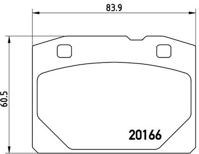 P41001 BREMBO Комплект тормозных колодок, дисковый тормоз