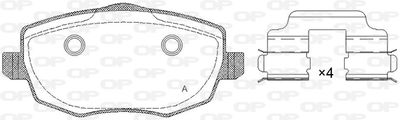 BPA109900 OPEN PARTS Комплект тормозных колодок, дисковый тормоз