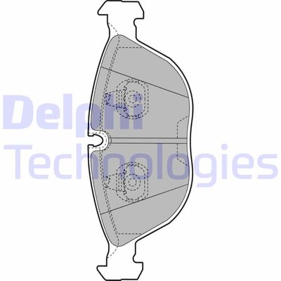 LP1002 DELPHI Комплект тормозных колодок, дисковый тормоз