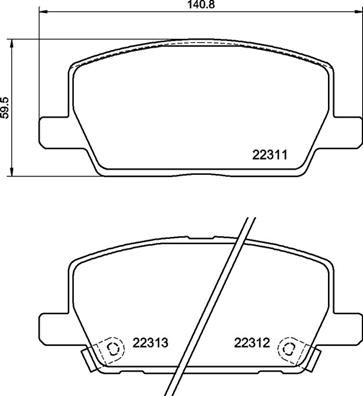 P07012 BREMBO Комплект тормозных колодок, дисковый тормоз