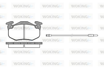 P044342 WOKING Комплект тормозных колодок, дисковый тормоз