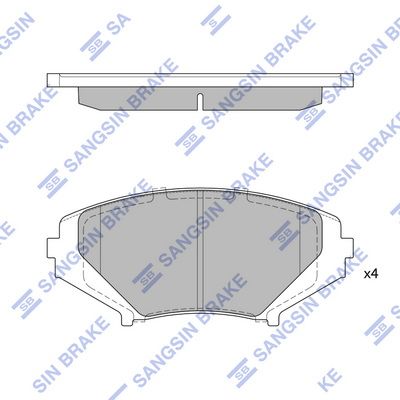 SP1533 Hi-Q Комплект тормозных колодок, дисковый тормоз