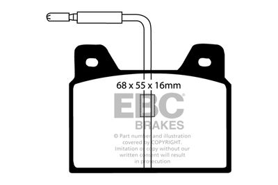 DP163 EBC Brakes Комплект тормозных колодок, дисковый тормоз