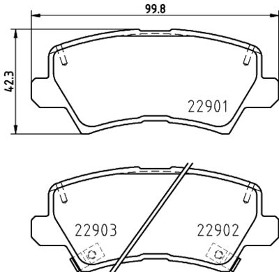 8DB355037921 HELLA PAGID Комплект тормозных колодок, дисковый тормоз