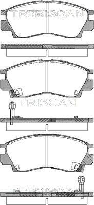 811042914 TRISCAN Комплект тормозных колодок, дисковый тормоз