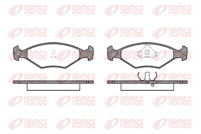 028100 REMSA Комплект тормозных колодок, дисковый тормоз