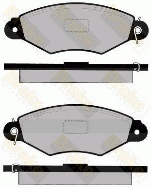 PA1155 Brake ENGINEERING Комплект тормозных колодок, дисковый тормоз