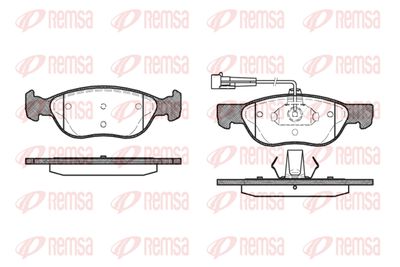 058712 REMSA Комплект тормозных колодок, дисковый тормоз