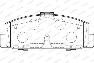 WBP24045A WAGNER Комплект тормозных колодок, дисковый тормоз
