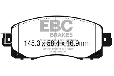 DP22330 EBC Brakes Комплект тормозных колодок, дисковый тормоз