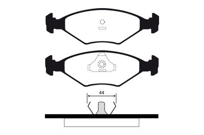 RA03315 RAICAM Комплект тормозных колодок, дисковый тормоз