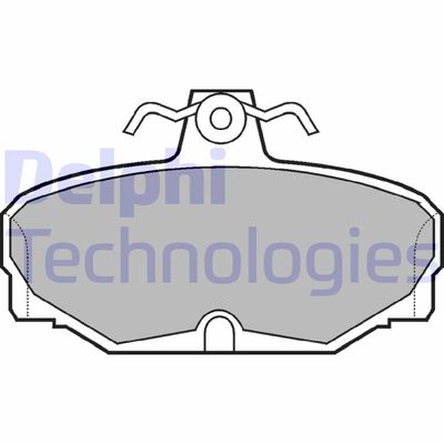 LP507 DELPHI Комплект тормозных колодок, дисковый тормоз