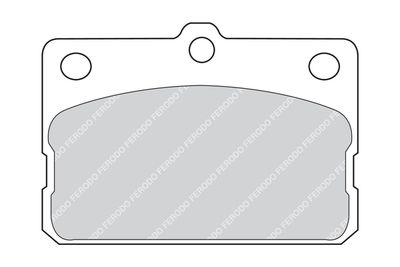 FDB87 FERODO Комплект тормозных колодок, дисковый тормоз