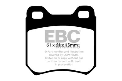 DP676 EBC Brakes Комплект тормозных колодок, дисковый тормоз