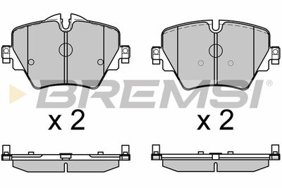 BP3643 BREMSI Комплект тормозных колодок, дисковый тормоз