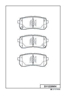 D11239MH MK Kashiyama Комплект тормозных колодок, дисковый тормоз