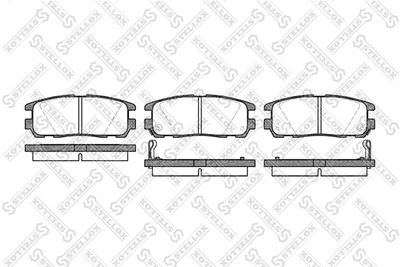 437002BSX STELLOX Комплект тормозных колодок, дисковый тормоз