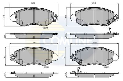 CBP31108 COMLINE Комплект тормозных колодок, дисковый тормоз