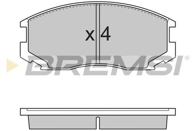 BP2732 BREMSI Комплект тормозных колодок, дисковый тормоз