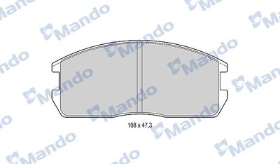 MBF015704 MANDO Комплект тормозных колодок, дисковый тормоз