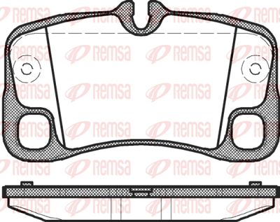 136900 REMSA Комплект тормозных колодок, дисковый тормоз