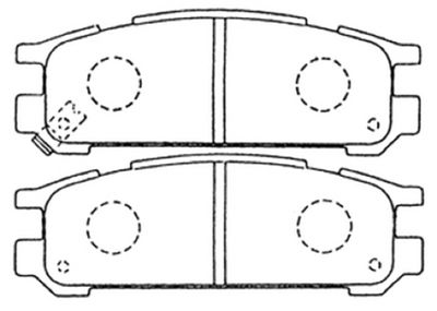 AKD7249 ASVA Комплект тормозных колодок, дисковый тормоз