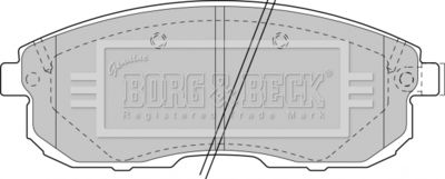 BBP1473 BORG & BECK Комплект тормозных колодок, дисковый тормоз