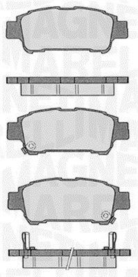 363916060598 MAGNETI MARELLI Комплект тормозных колодок, дисковый тормоз