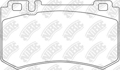 PN0343 NiBK Комплект тормозных колодок, дисковый тормоз