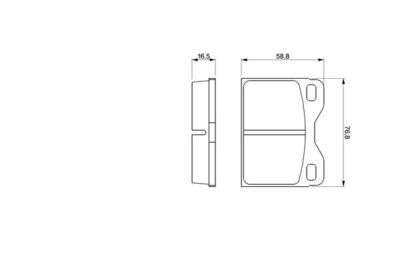 0986463736 BOSCH Комплект тормозных колодок, дисковый тормоз