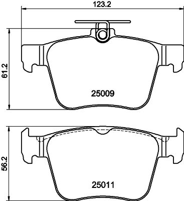 PCP1403 DON Комплект тормозных колодок, дисковый тормоз