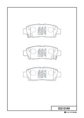 D2131M MK Kashiyama Комплект тормозных колодок, дисковый тормоз