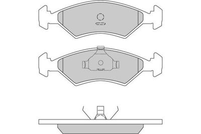 1201631 E.T.F. Комплект тормозных колодок, дисковый тормоз