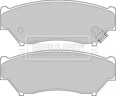 BBP1184 BORG & BECK Комплект тормозных колодок, дисковый тормоз