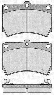 363916060286 MAGNETI MARELLI Комплект тормозных колодок, дисковый тормоз