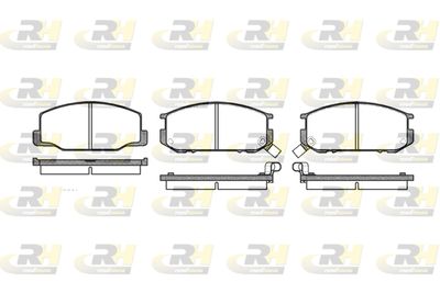 215202 ROADHOUSE Комплект тормозных колодок, дисковый тормоз