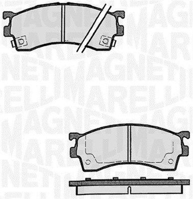 363916060296 MAGNETI MARELLI Комплект тормозных колодок, дисковый тормоз