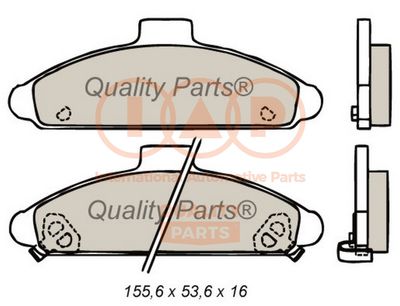 70407040G IAP QUALITY PARTS Комплект тормозных колодок, дисковый тормоз