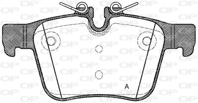 BPA151640 OPEN PARTS Комплект тормозных колодок, дисковый тормоз