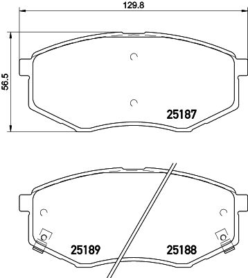 PCP1344 DON Комплект тормозных колодок, дисковый тормоз