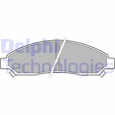 LP2037 DELPHI Комплект тормозных колодок, дисковый тормоз