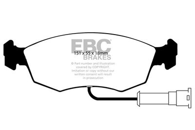 DP2473 EBC Brakes Комплект тормозных колодок, дисковый тормоз