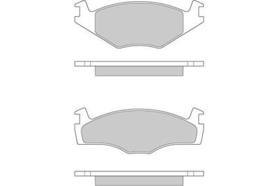 120260 E.T.F. Комплект тормозных колодок, дисковый тормоз