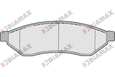 N09355 DIAMAX Комплект тормозных колодок, дисковый тормоз