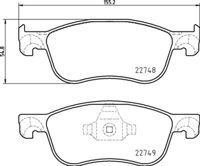 P24210 BREMBO Комплект тормозных колодок, дисковый тормоз